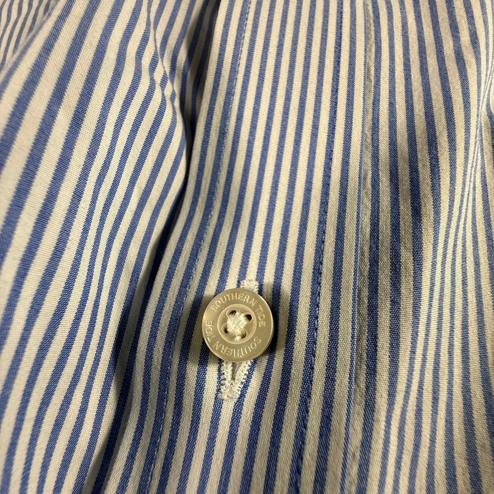 Southern Tide Men's Charleston Granby Striped Sport Button Down L Work Preppy - Picture 12 of 16